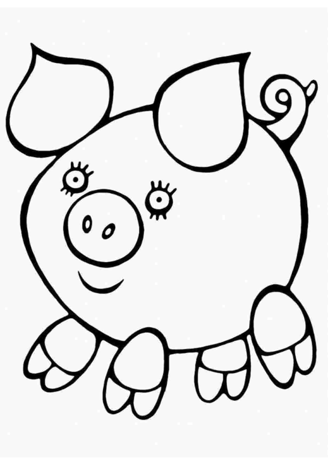 Раскраска Розфарбунки з тваринами для дівчаток