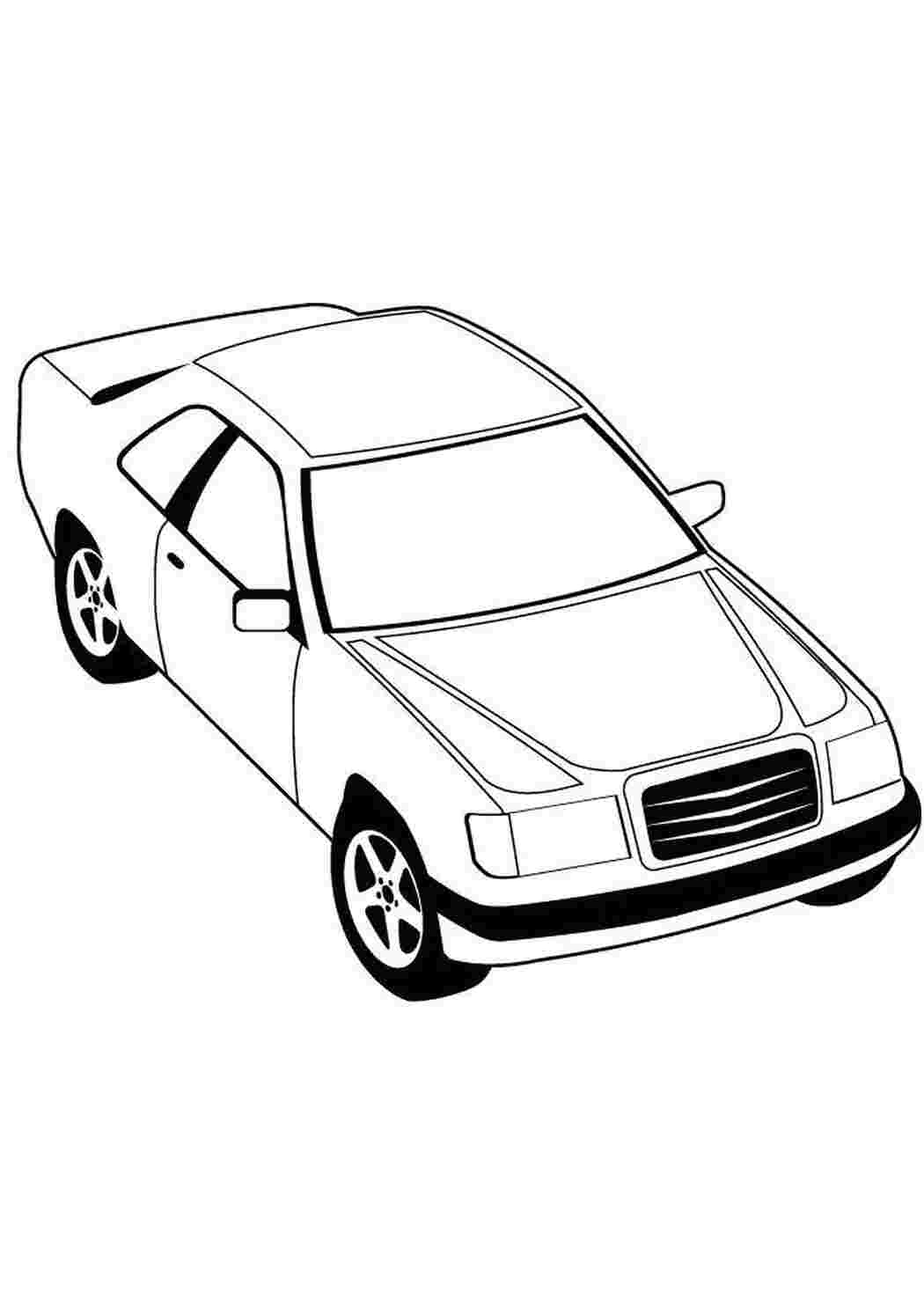 Раскраска Малюнок розмальовка Mercedes 220