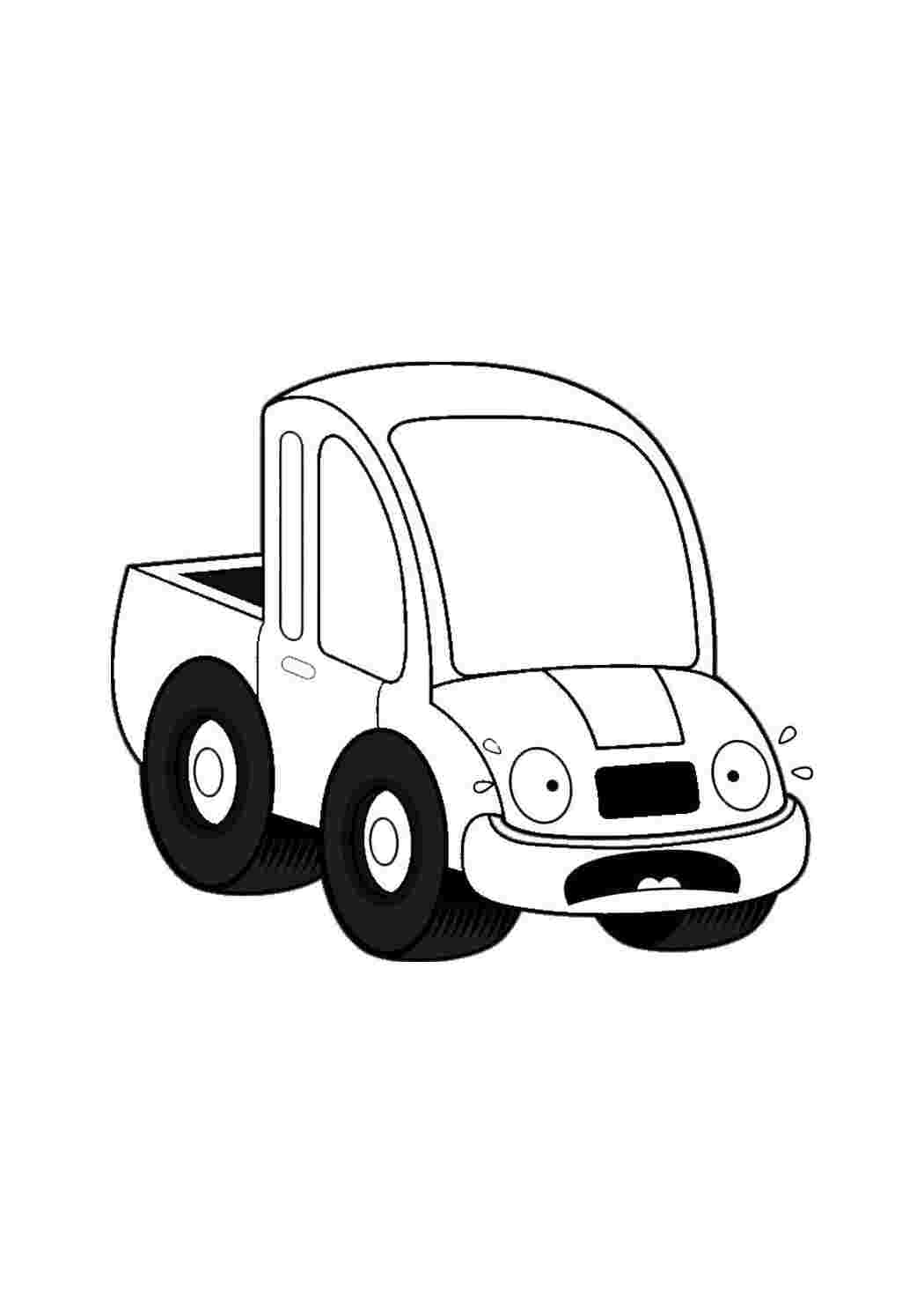 Раскраска Гарні розмальовки Розфарбування машинки для малюків