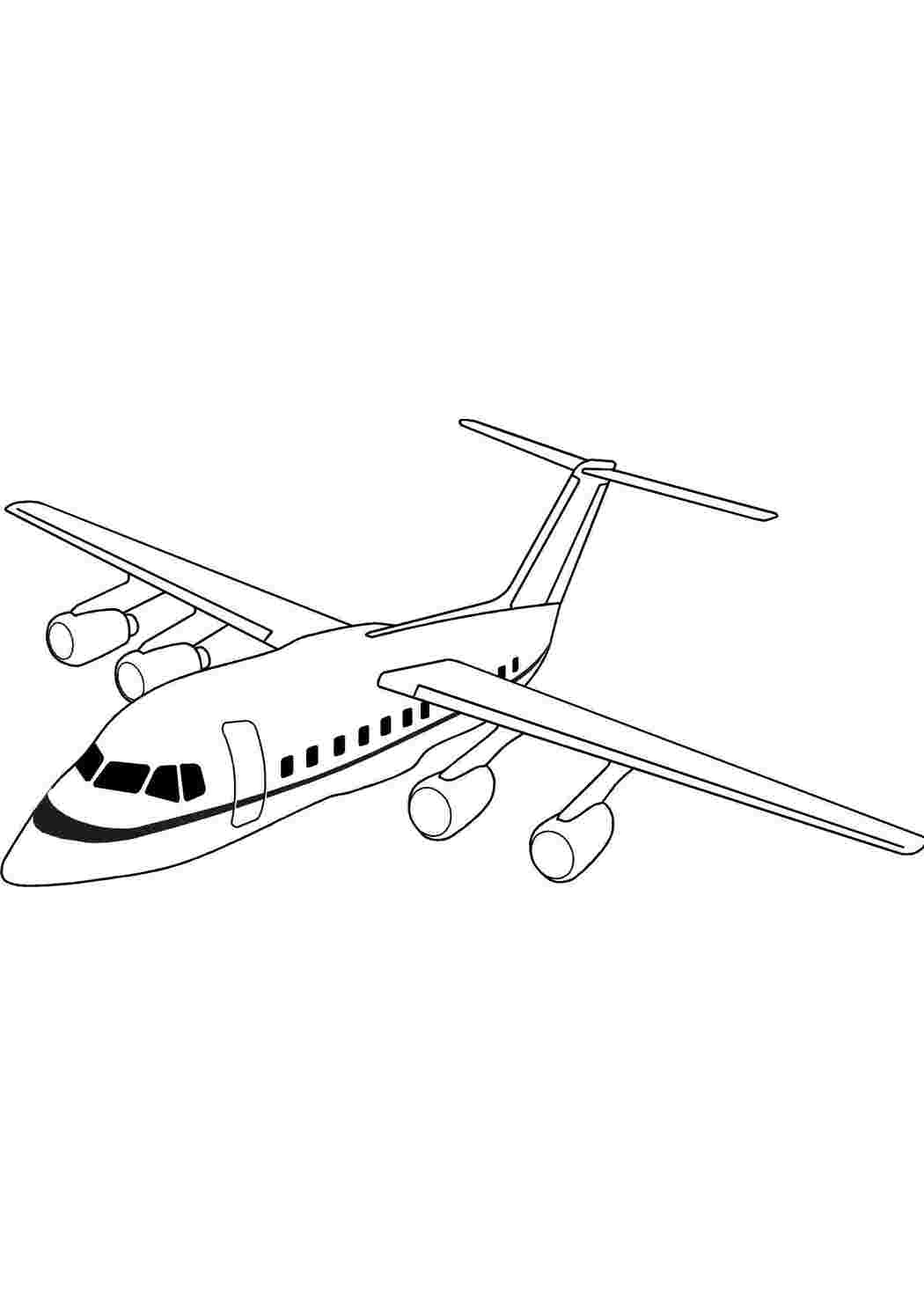 Раскраска Літак