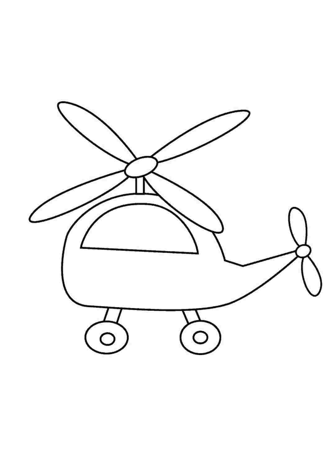 Раскраска Вертолі тчик