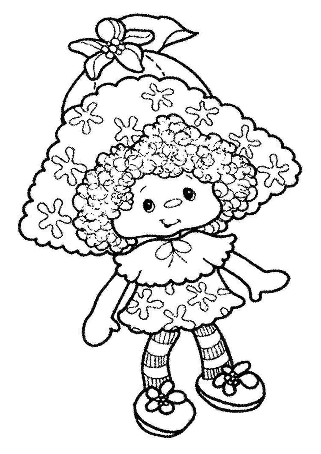 Раскраска Розфарбування ляльки