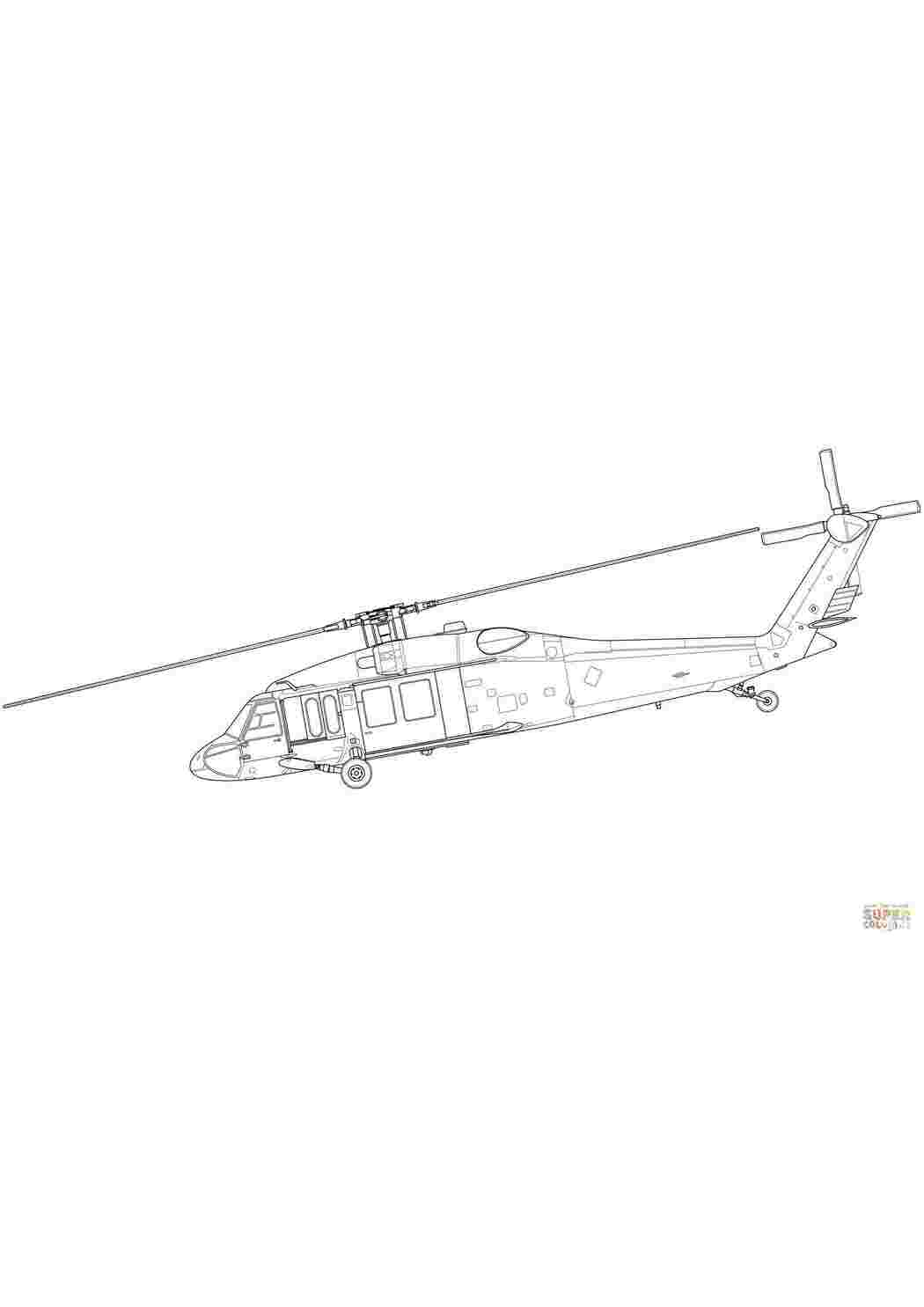 Раскраска Вертоліток