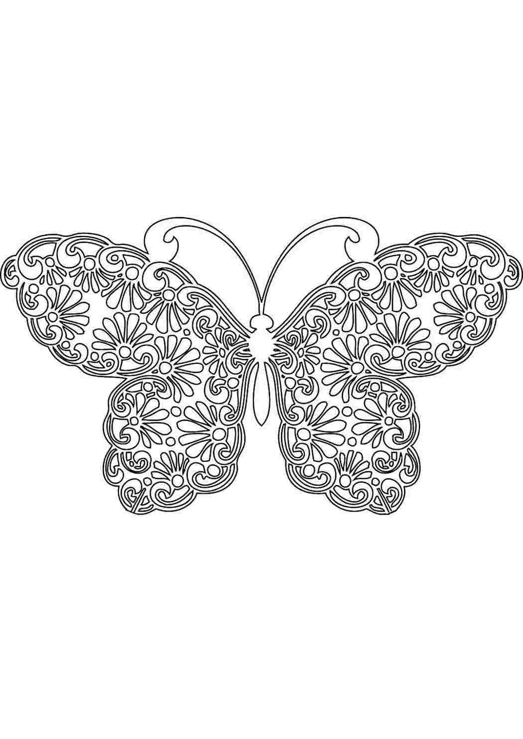 Раскраска Метелик