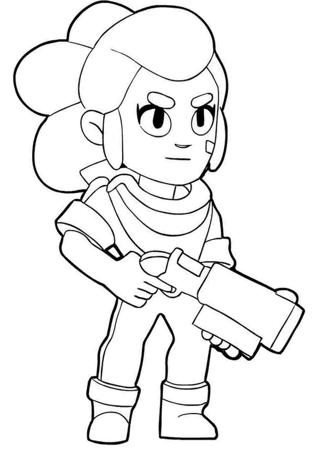 Раскраска Розфарбування з гри Brawl Stars