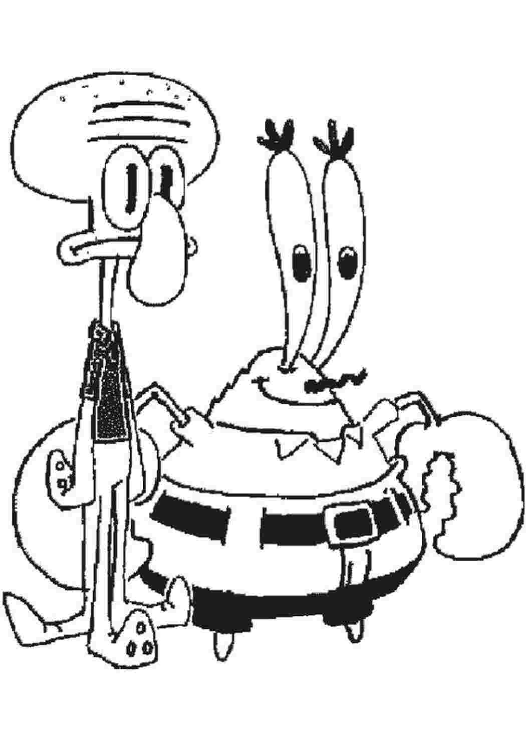 Раскраска mrkrabs9