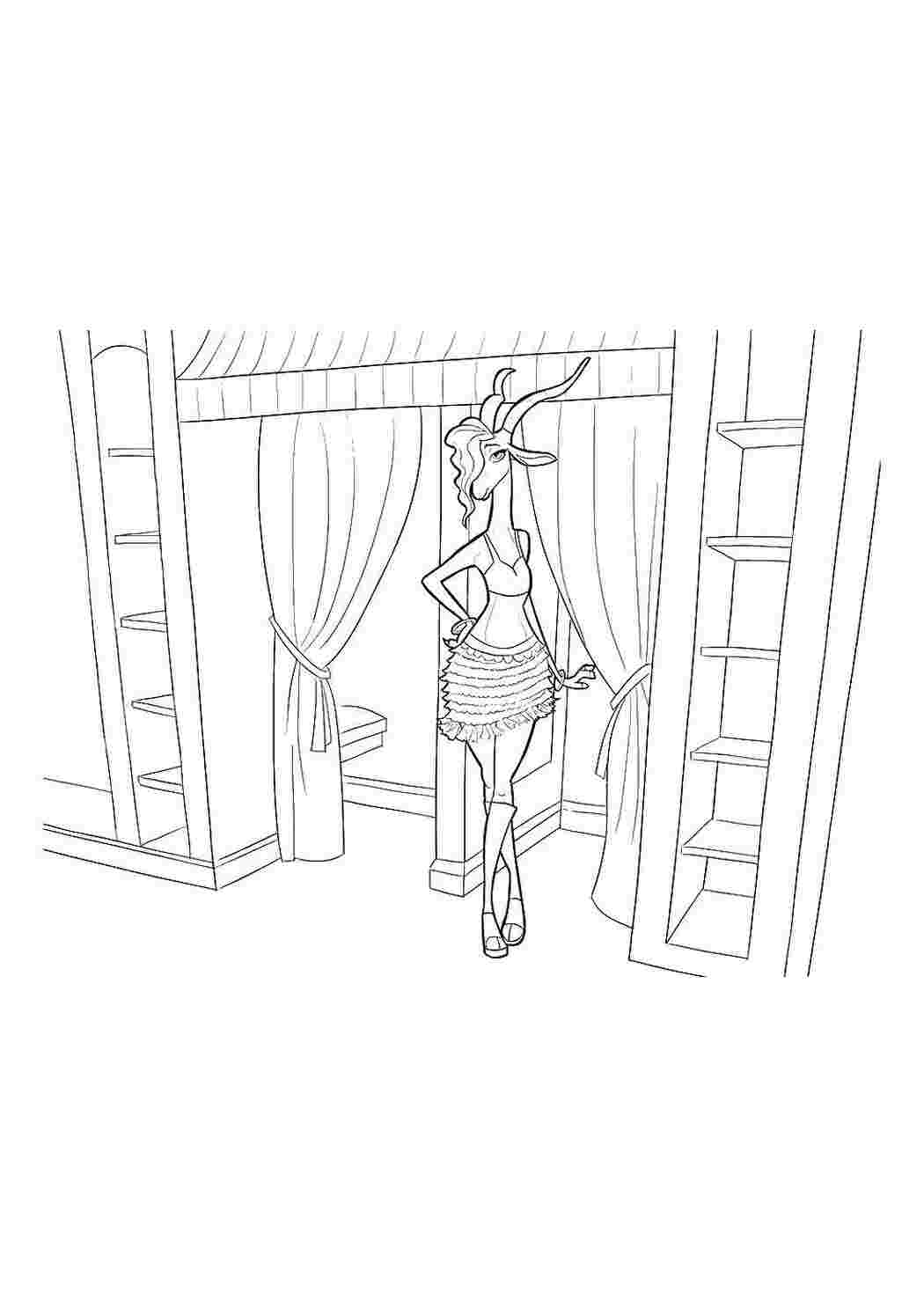 Раскраска Газеле