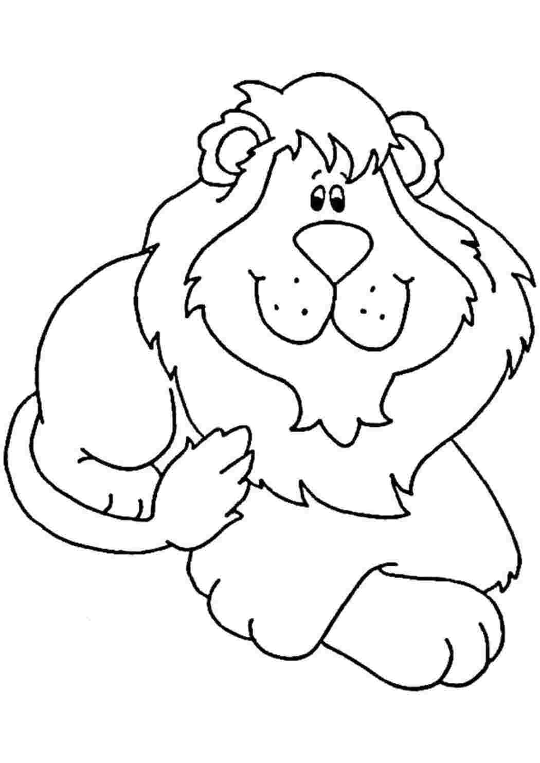 Раскраска Лев