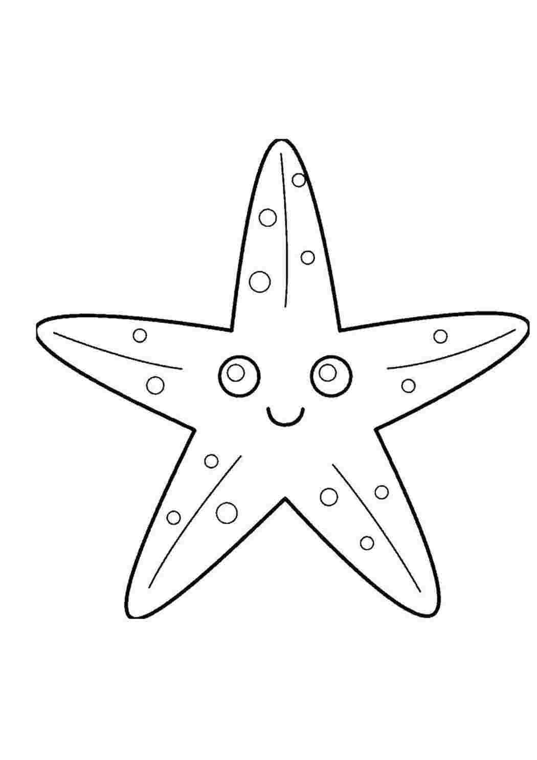 Раскраска Морська зірка