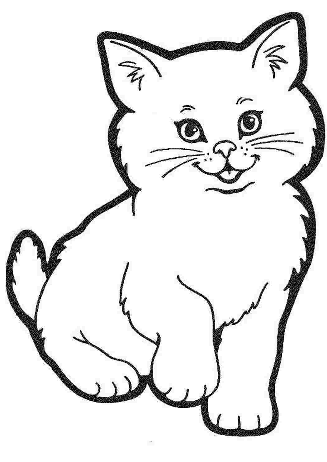 Раскраска Милий кіт