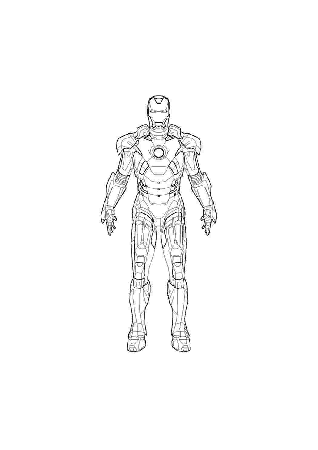 Раскраска Розфарбування Залізної Людини Тоні Старк Марвел комікси