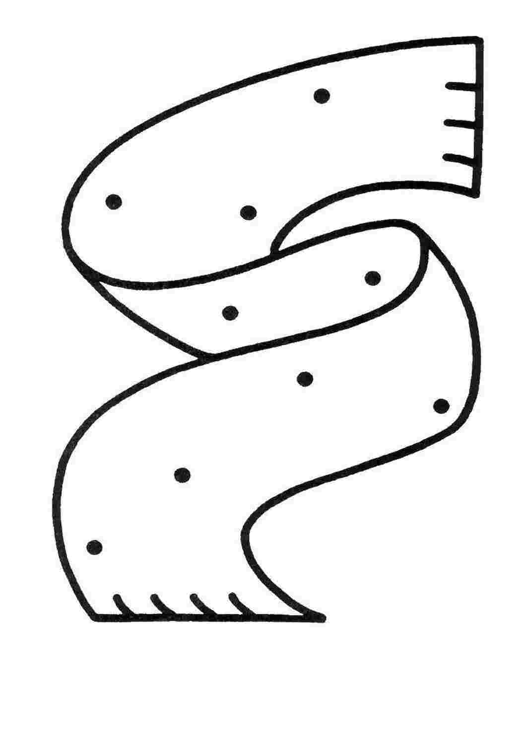 Раскраска Зимовий одяг шарф