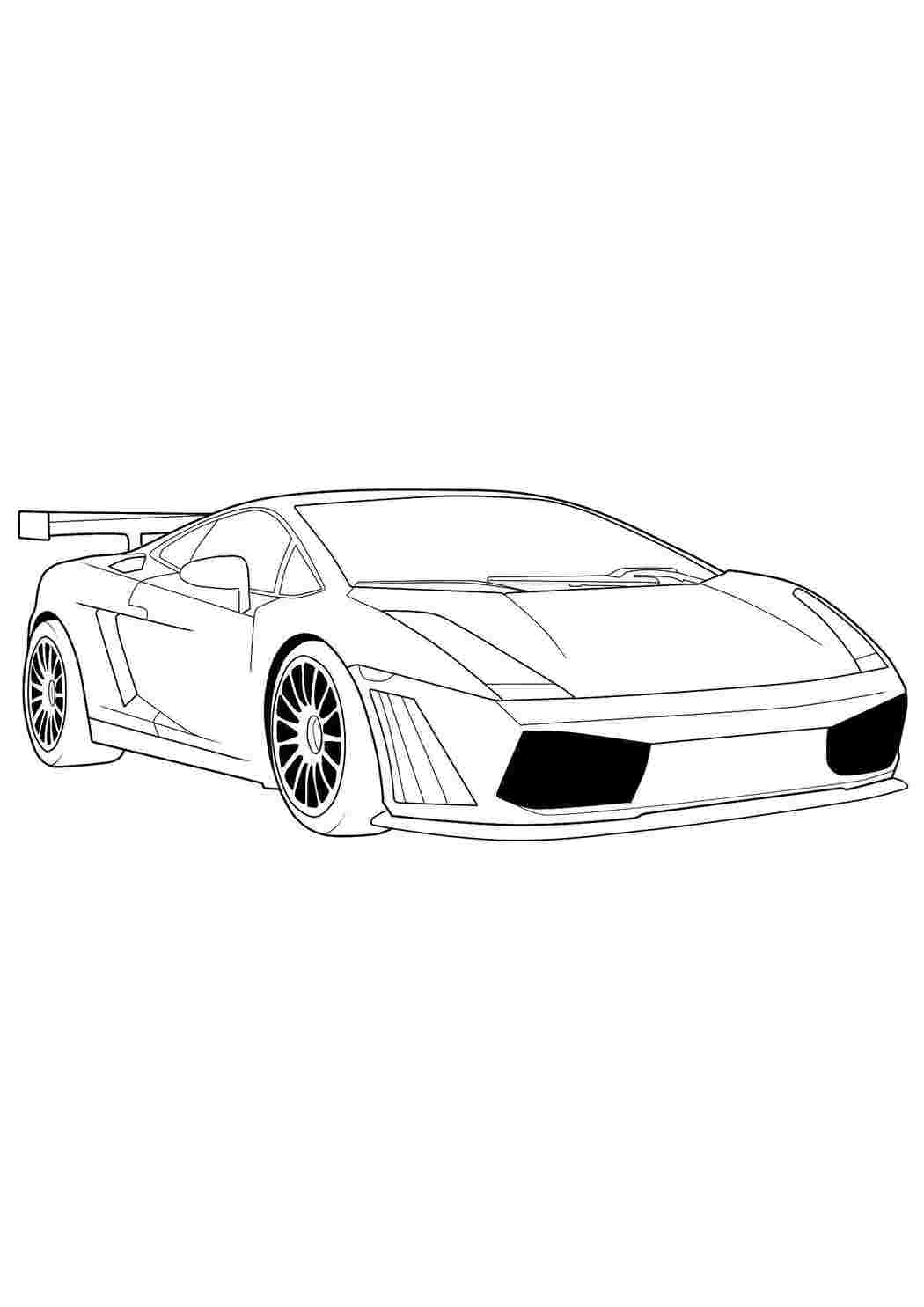Раскраска Машина Lamborghini