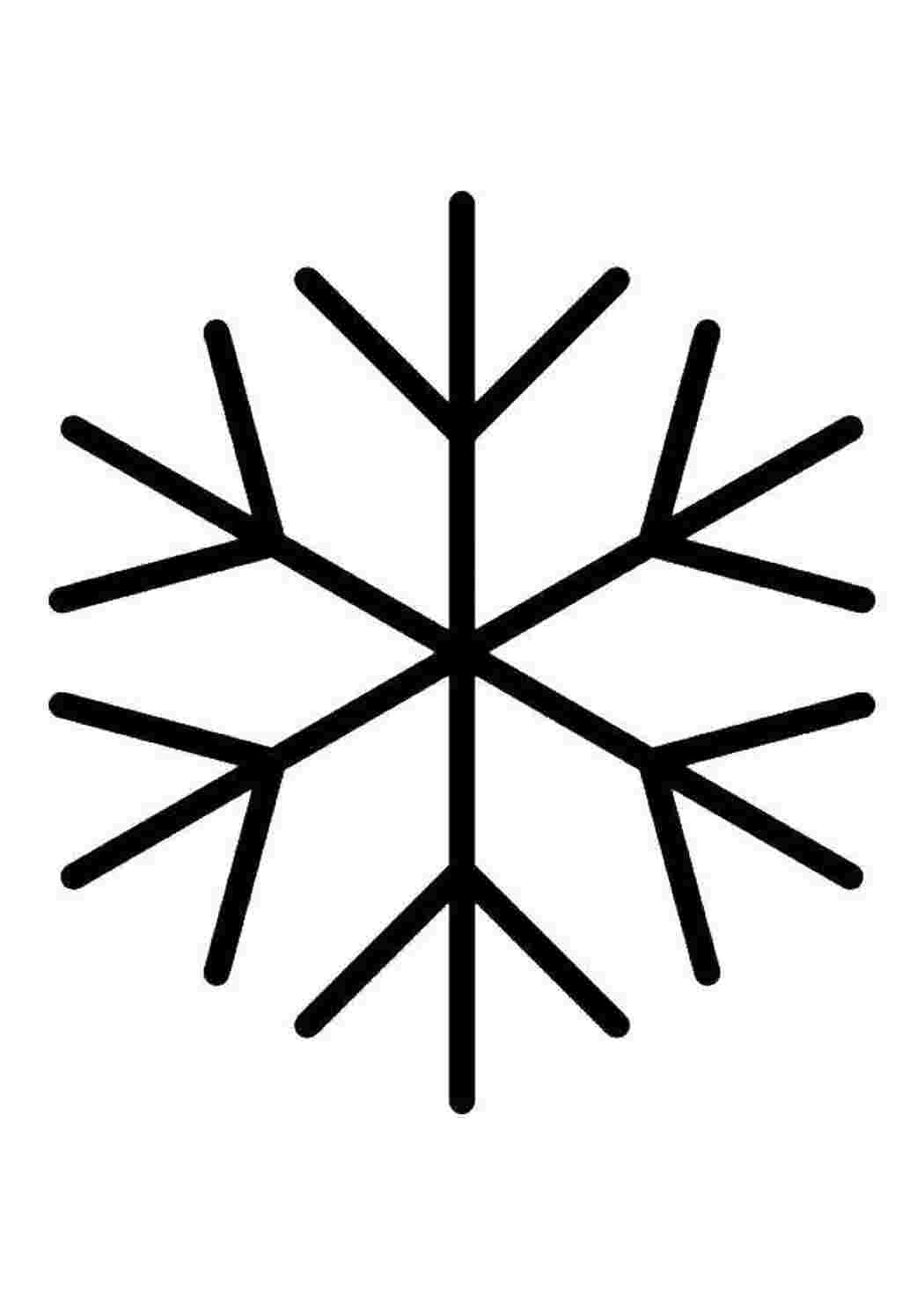 Раскраска Проста сніжинка