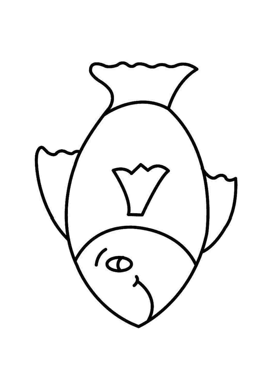 Раскраска Рибка