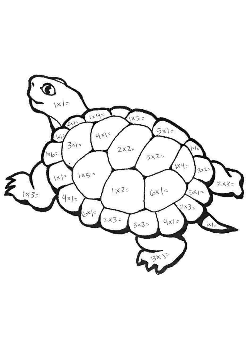 Раскраска Математика англійською