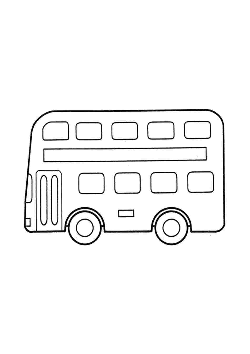 Раскраска Розфарбування автобус