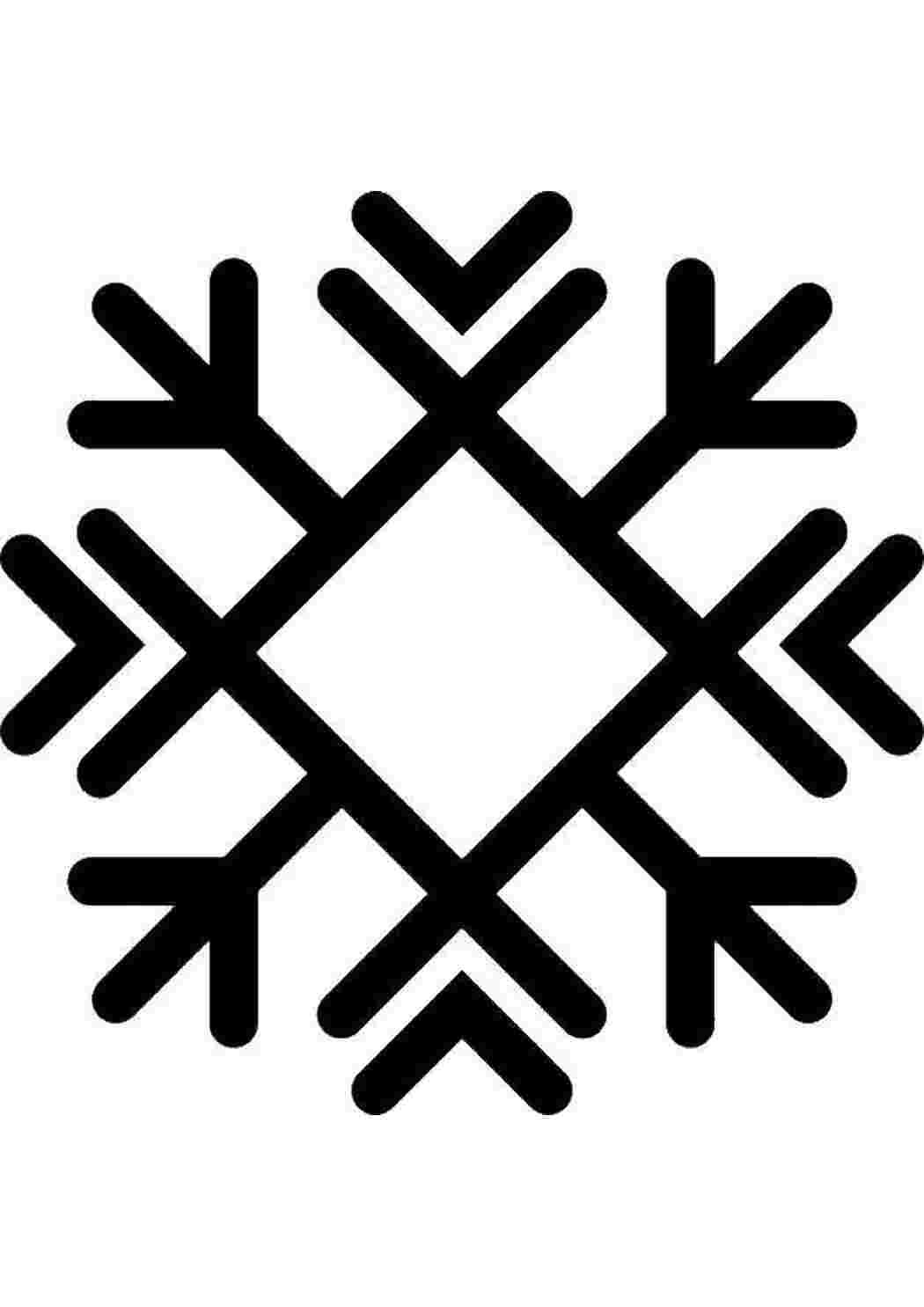 Раскраска Сніжинка