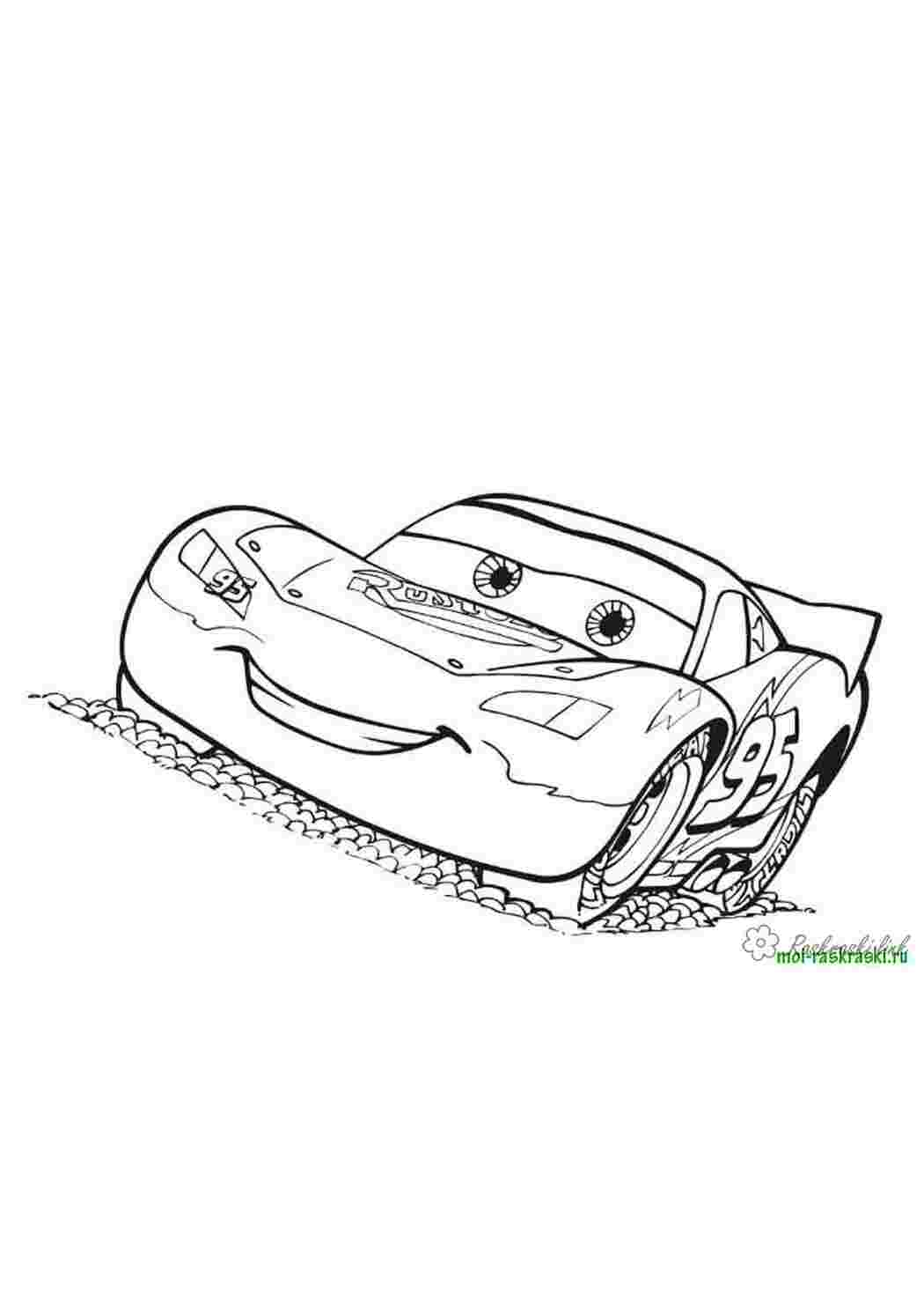 Раскраска спортивна машина тачки 2