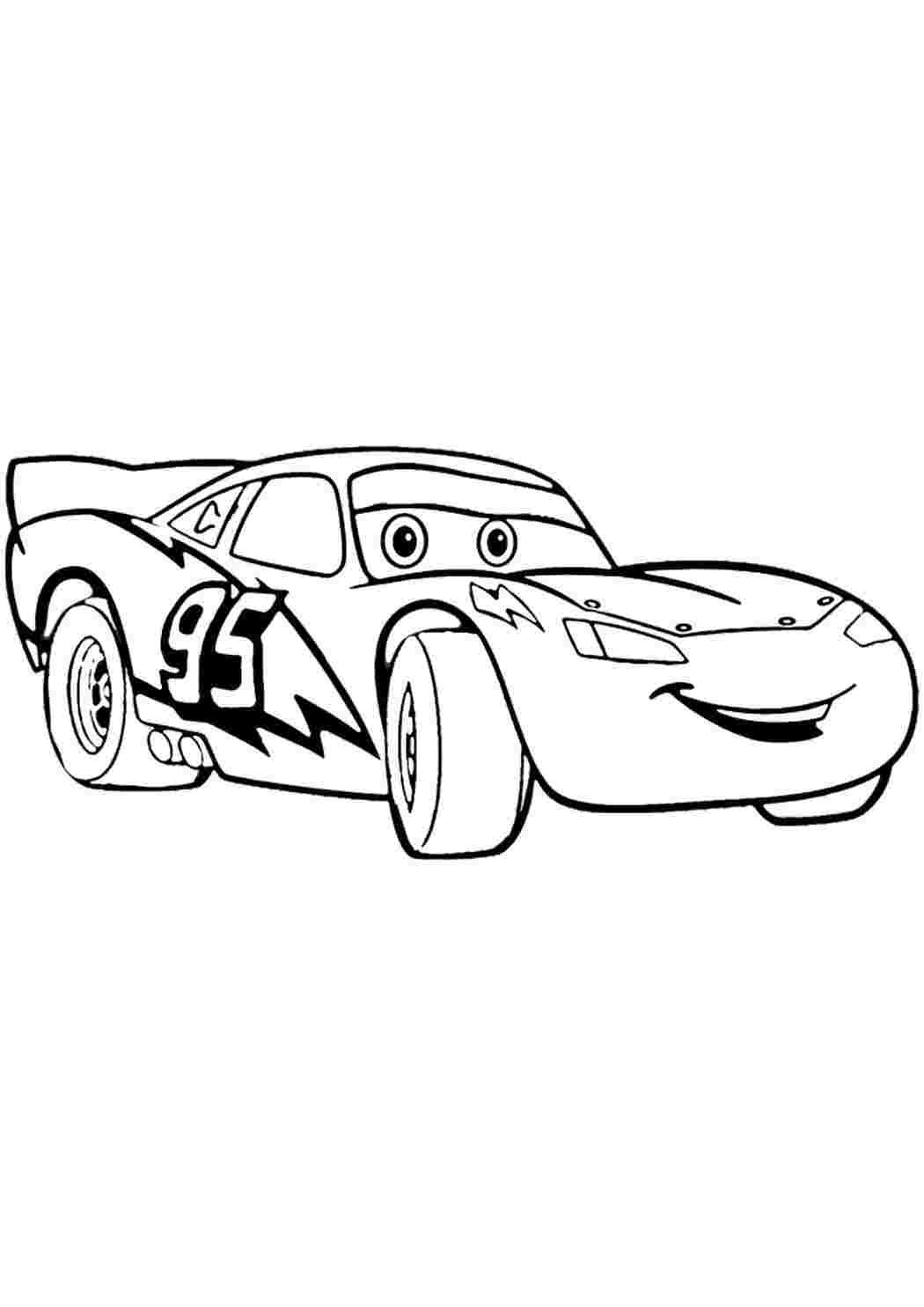 Раскраска Гарні розмальовки блискавка Маккуїн розмальовка