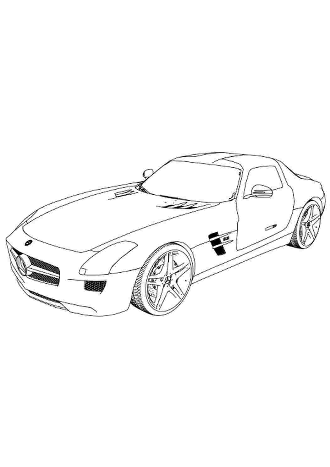 Раскраска Гоночний автомобіль