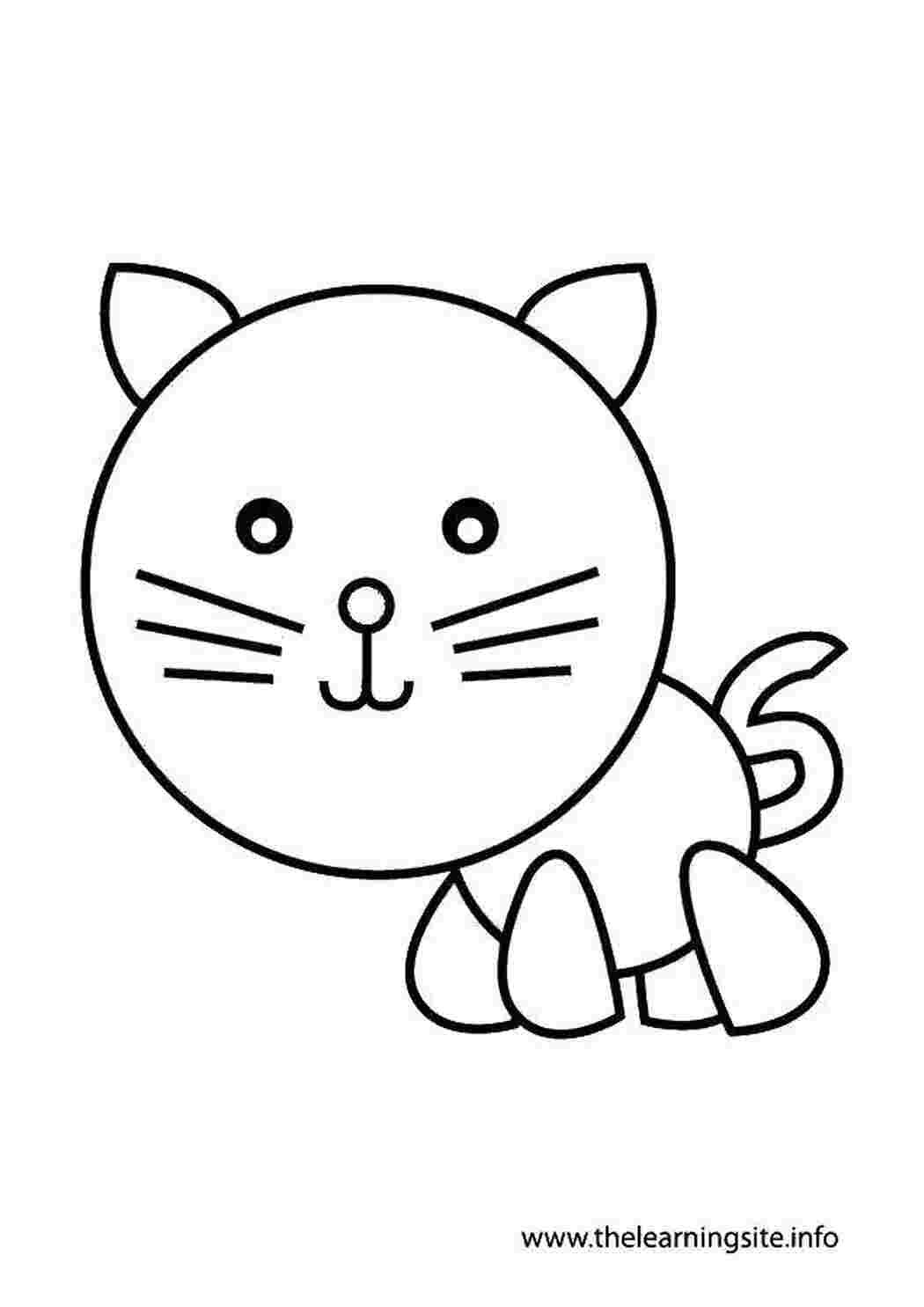 Раскраска Котик