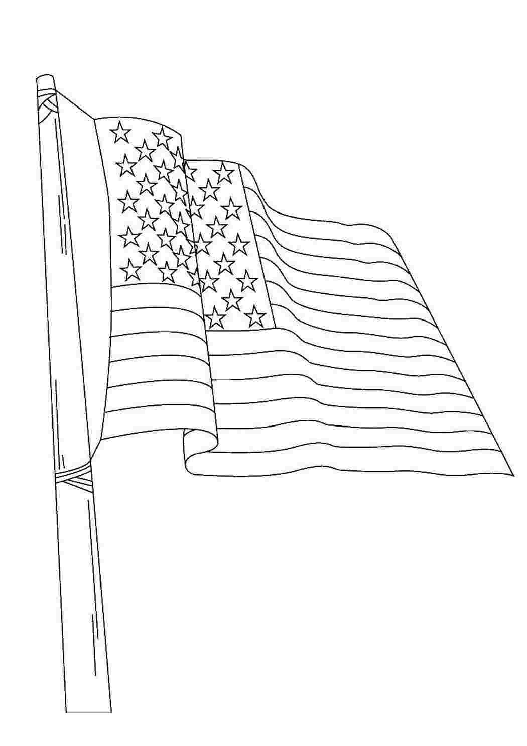 Раскраска Прапор США