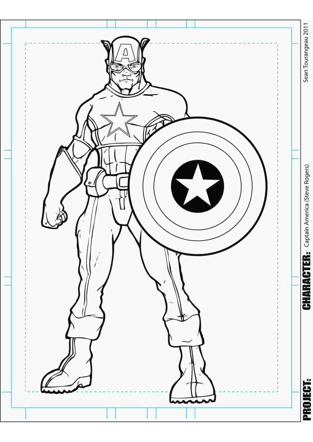 Раскраска Перший месник Капітан Америка Фільми Marvel