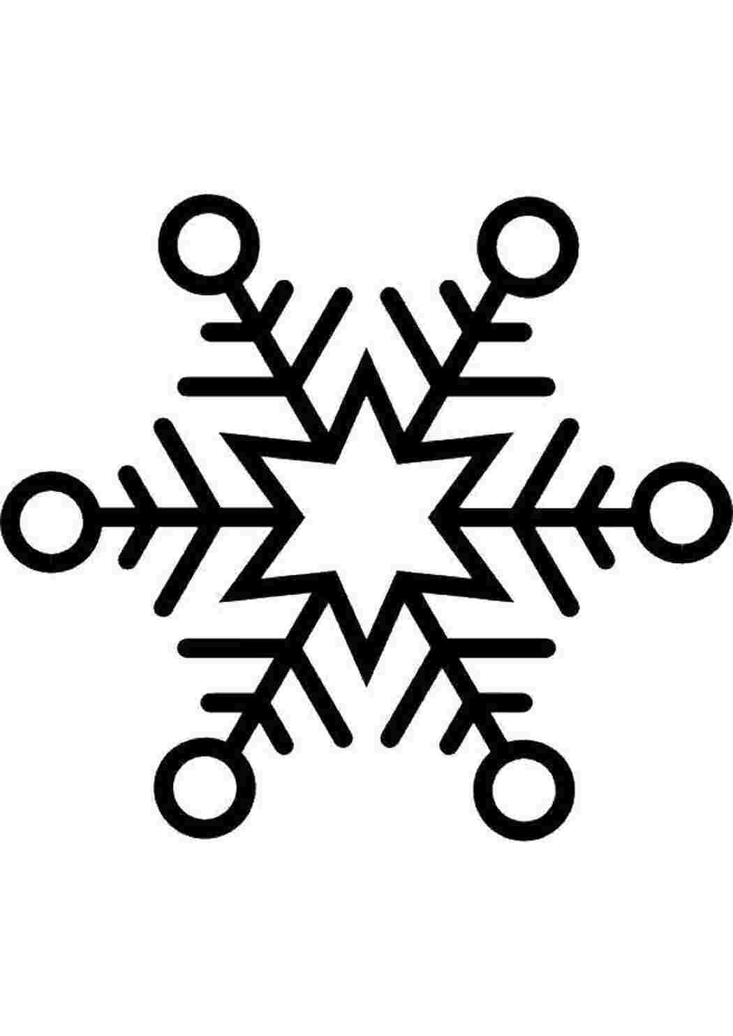 Раскраска Сніжинка
