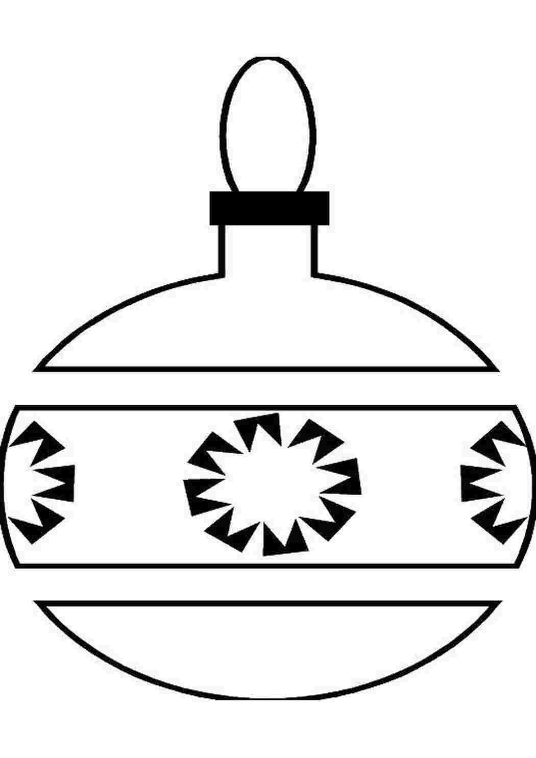 Раскраска Новорічна куля