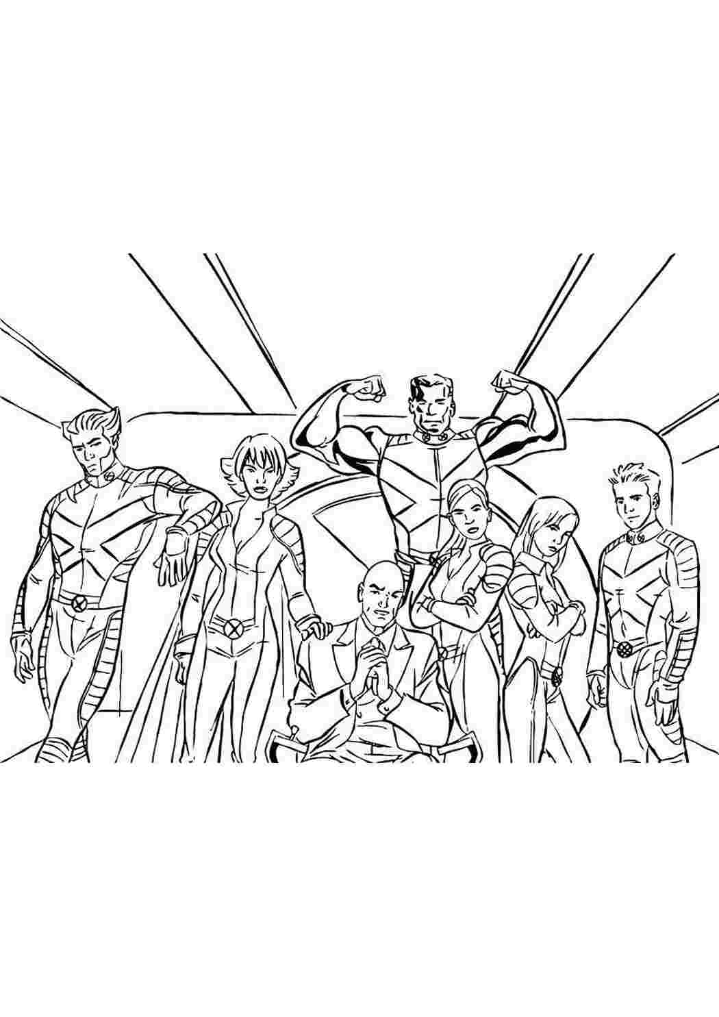 Раскраска Сильна команда