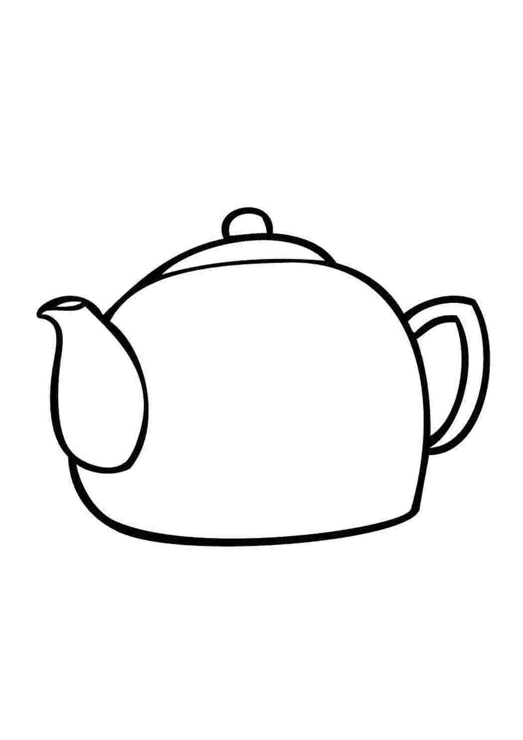 Раскраска Чайник