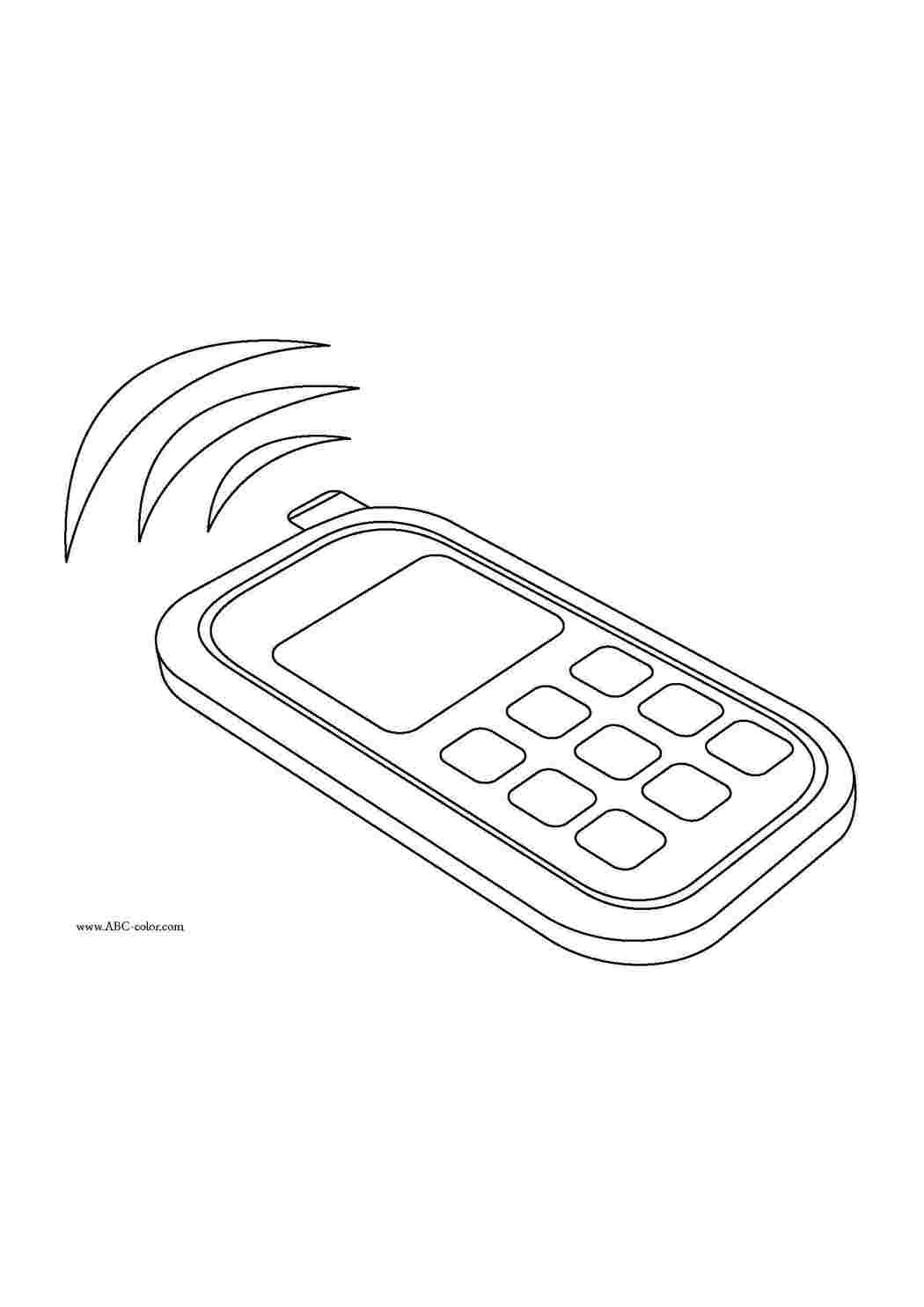 Раскраска Мобільний телефон