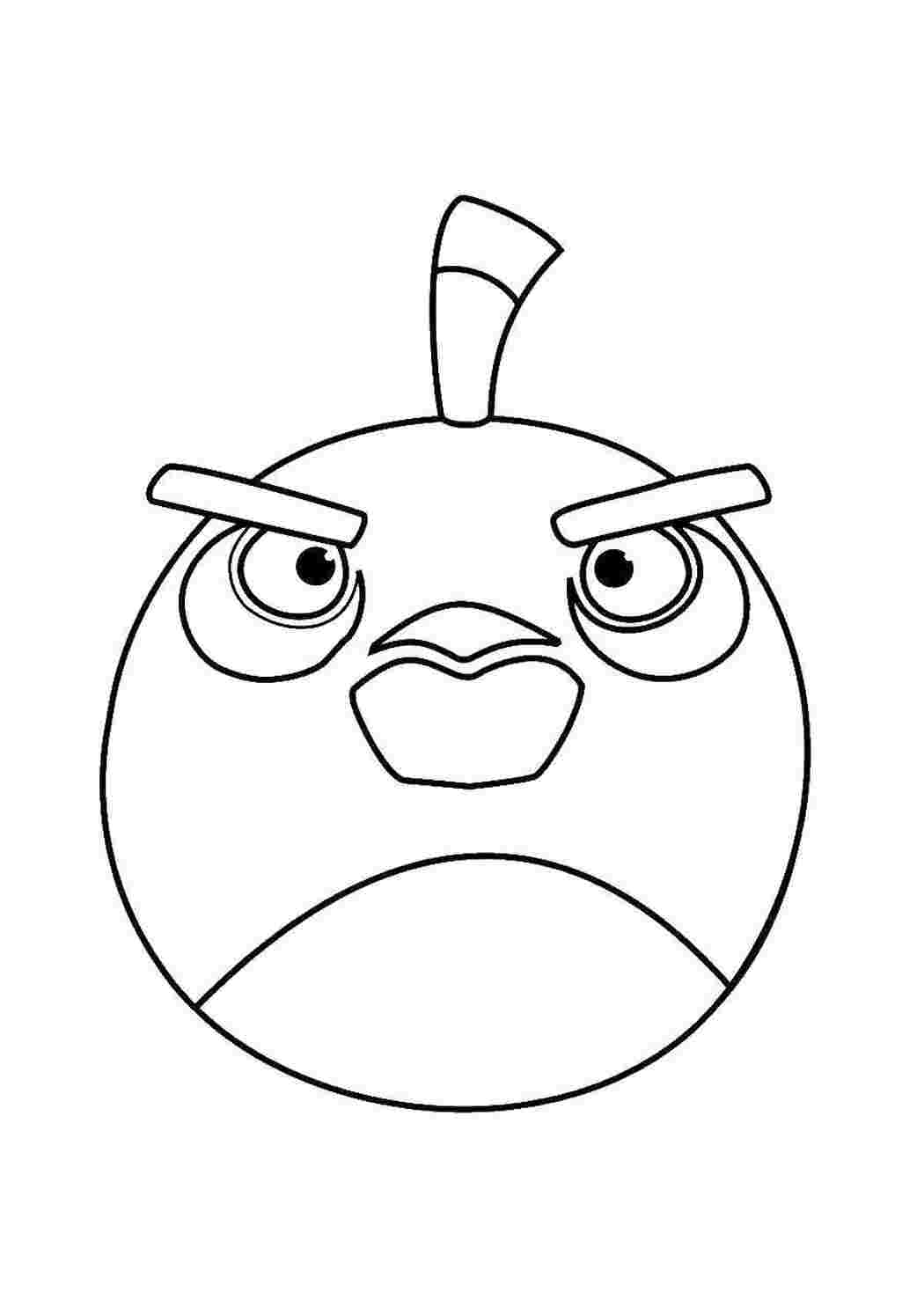 Раскраска Пташка з Angry Birds