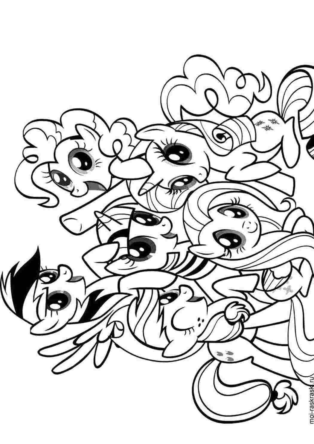 Раскраска Пні з My Little Pony