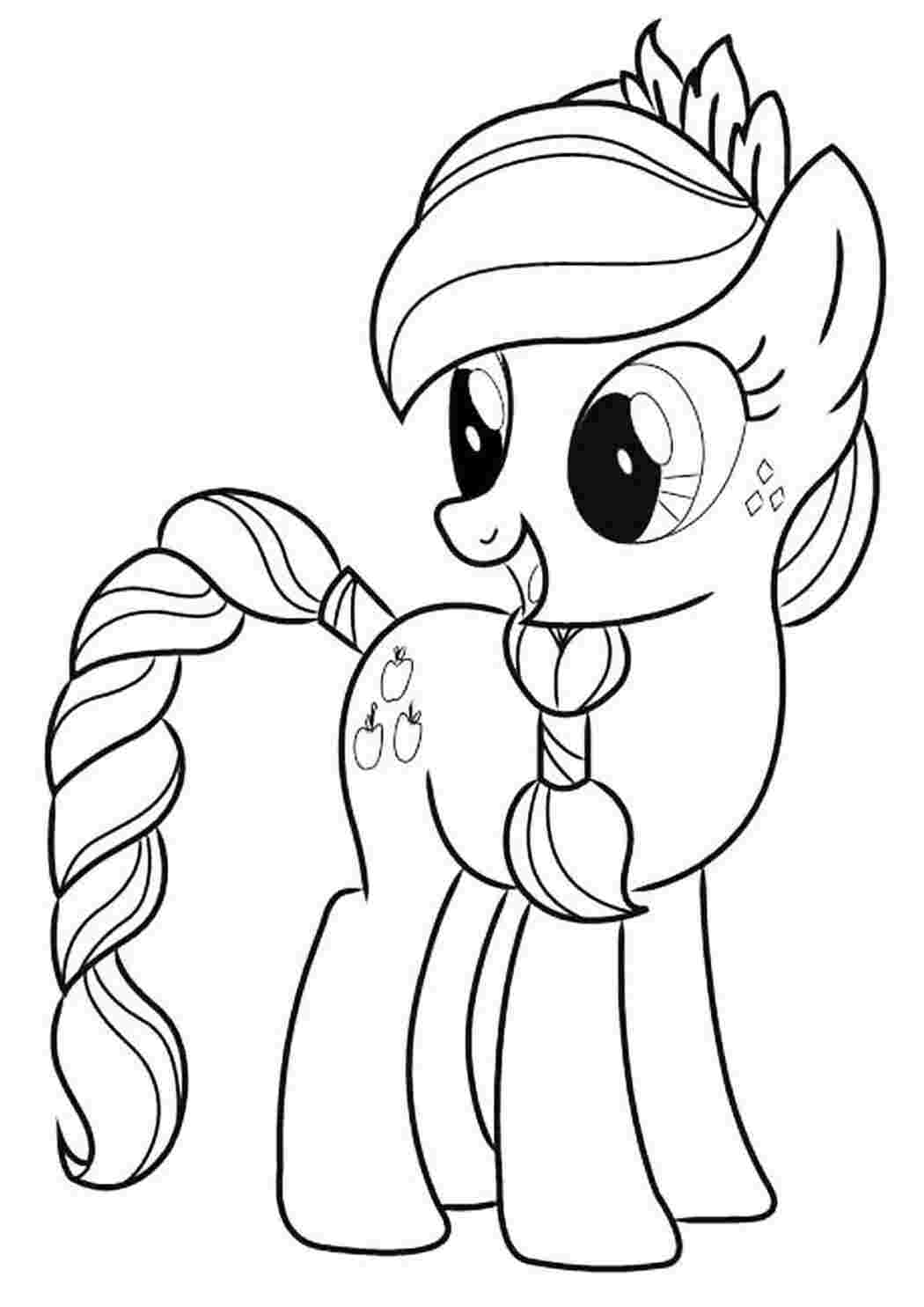 Раскраска розмальовки на тему My Little Pony