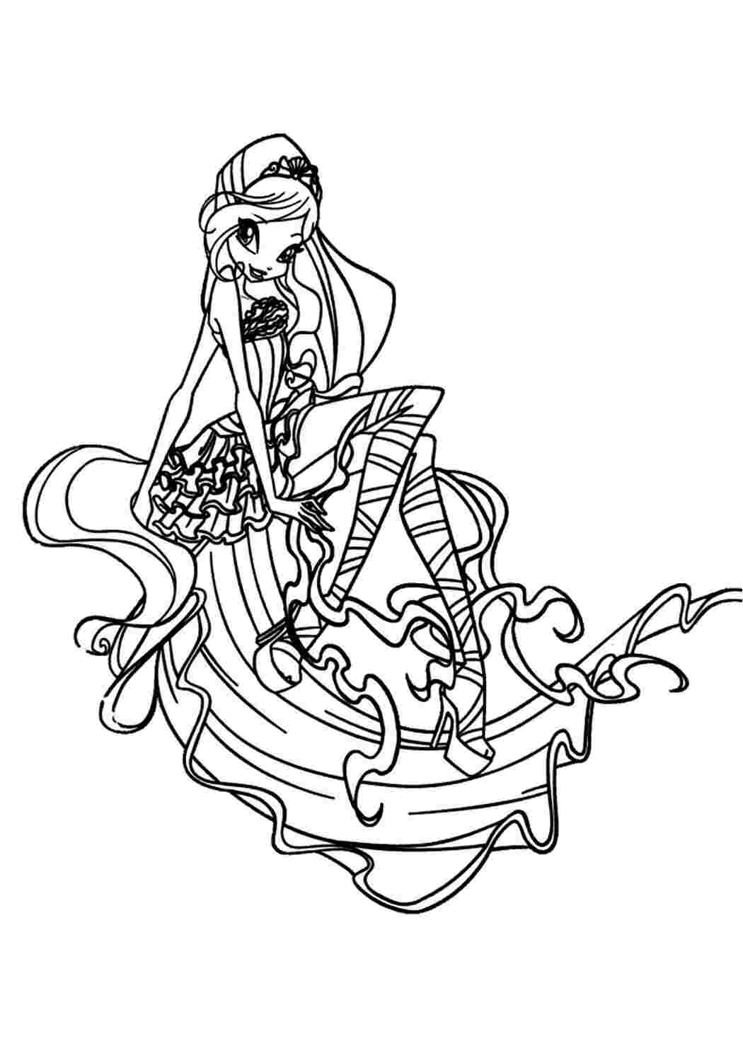 Раскраска Гарні розмальовки Блум Софікс