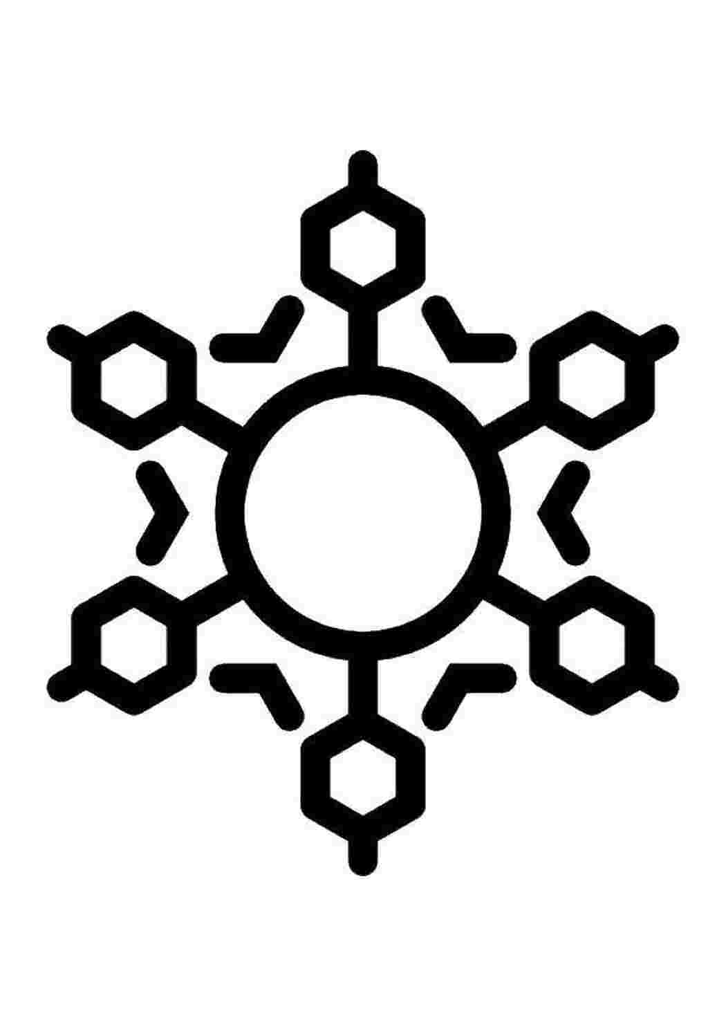 Раскраска Сніжинка