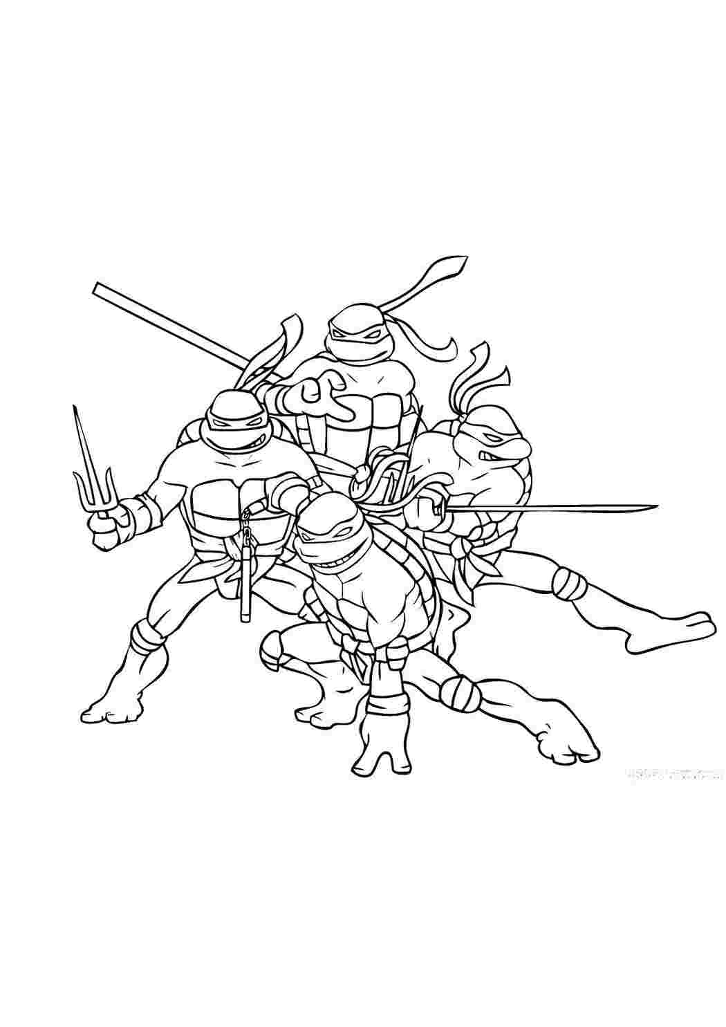 Раскраска Черепашки ніндзя