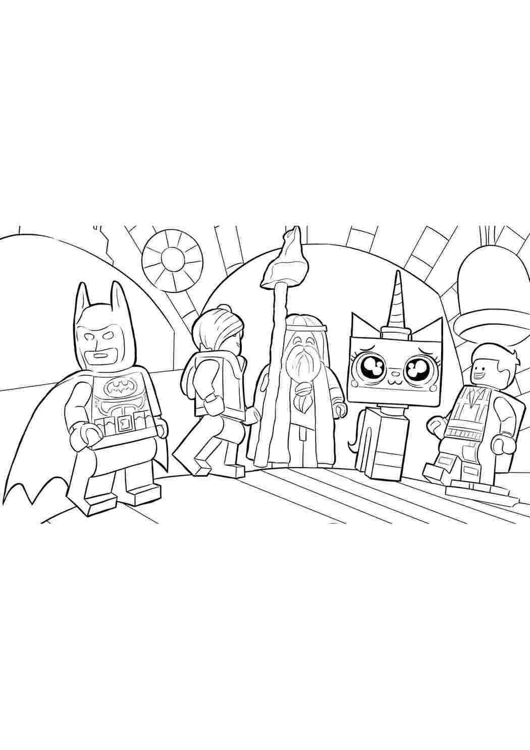 Раскраска Мир лего