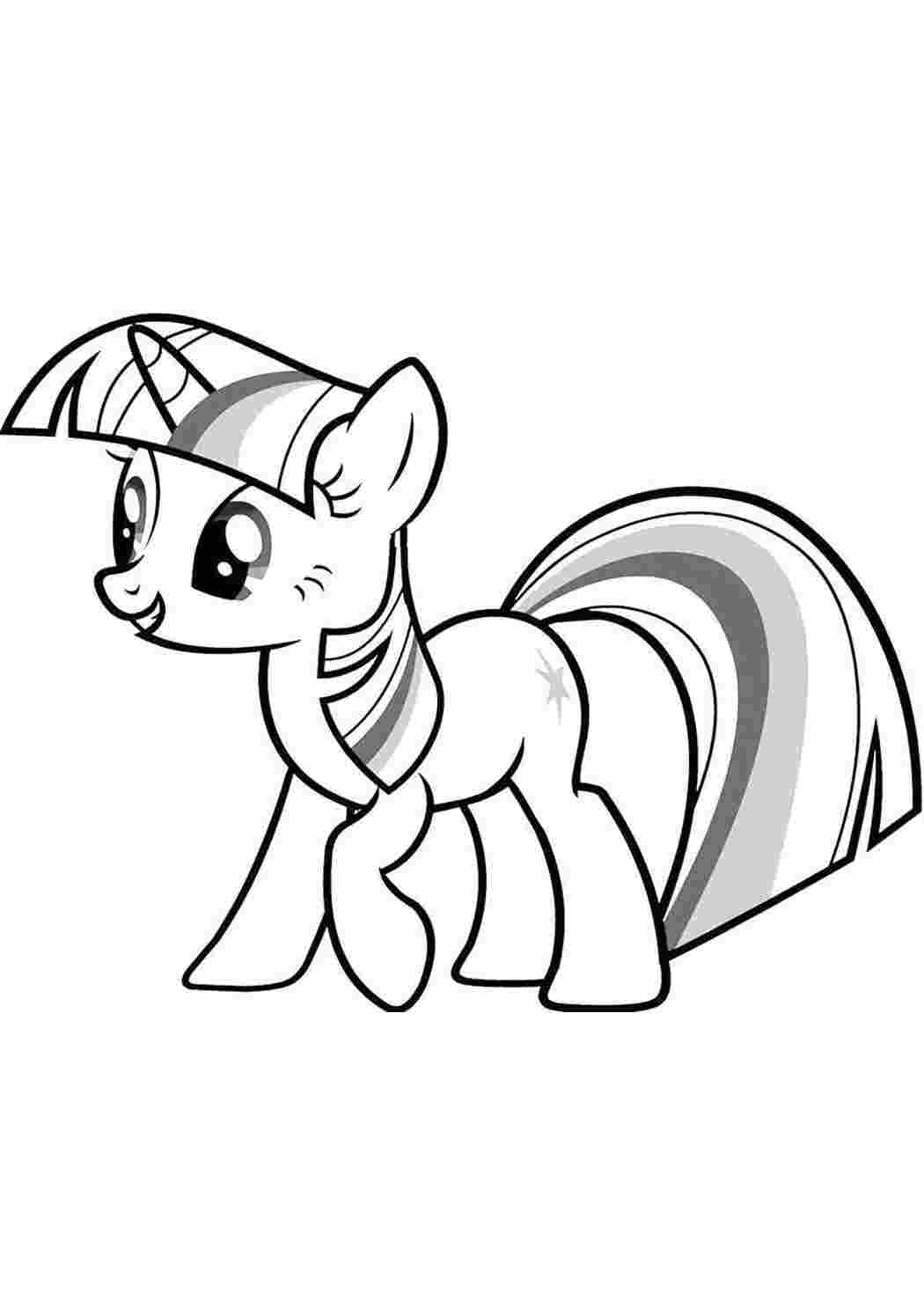 Раскраска розмальовки на тему My Little Pony