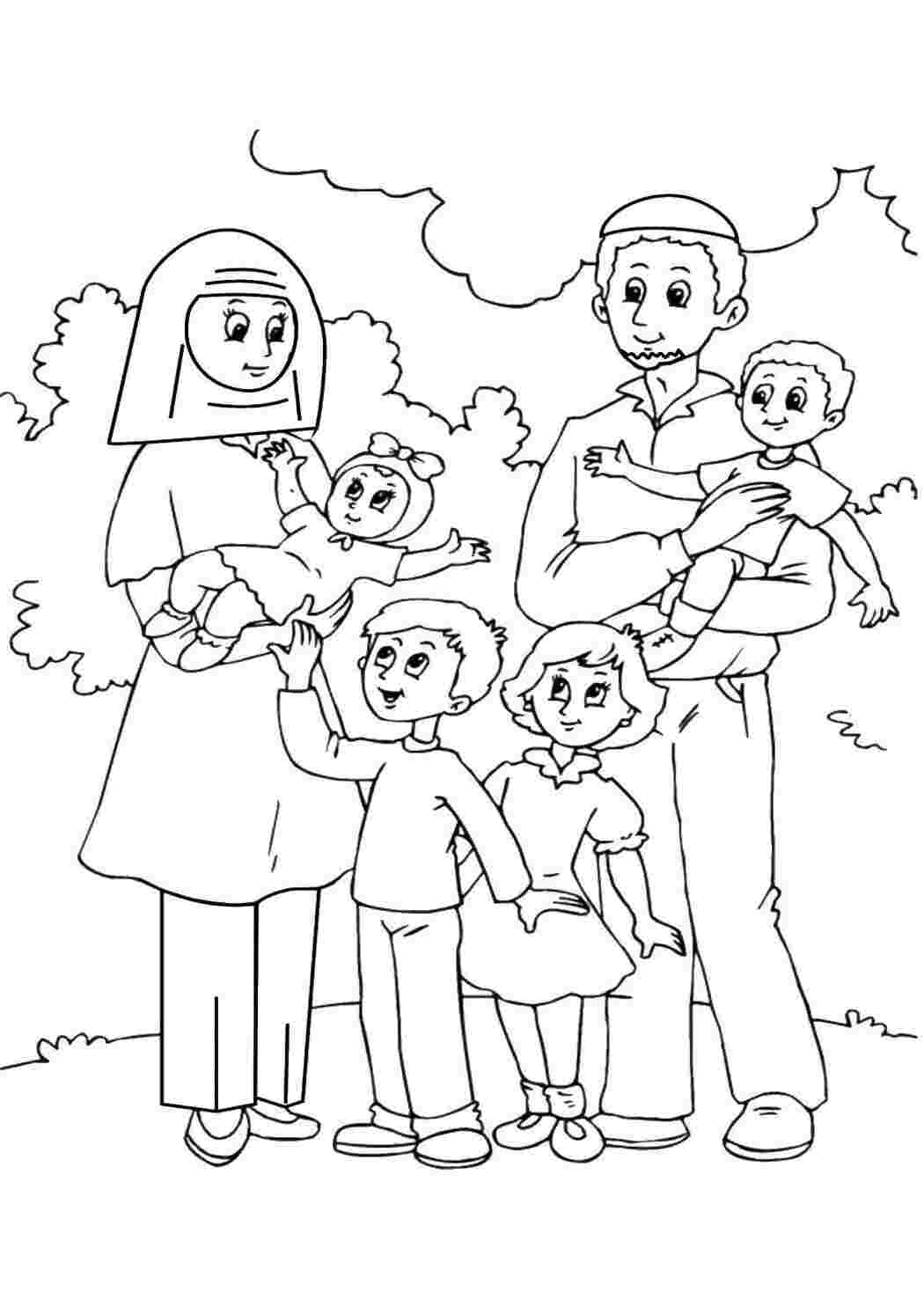 Раскраска Зв язна родина