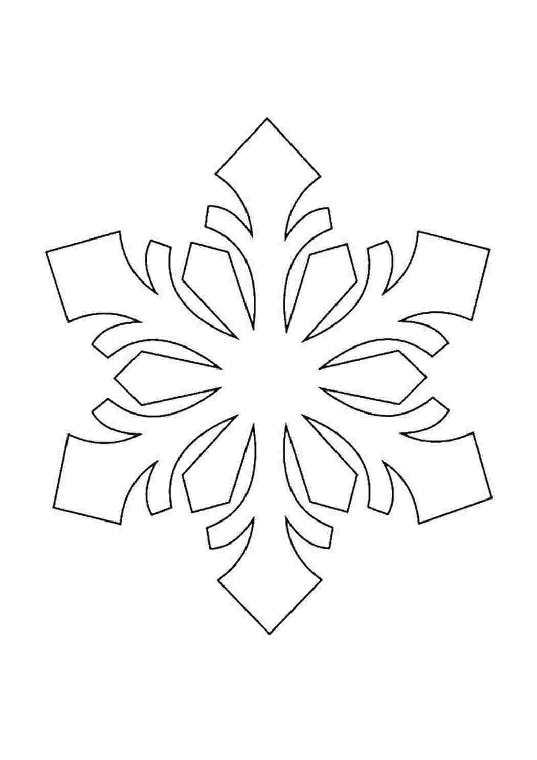 Раскраска Сніжинка