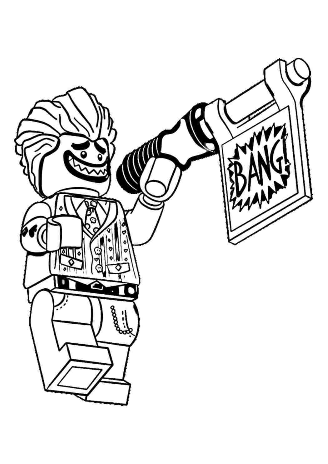 Раскраска Гарні розмальовки Лего Джокер