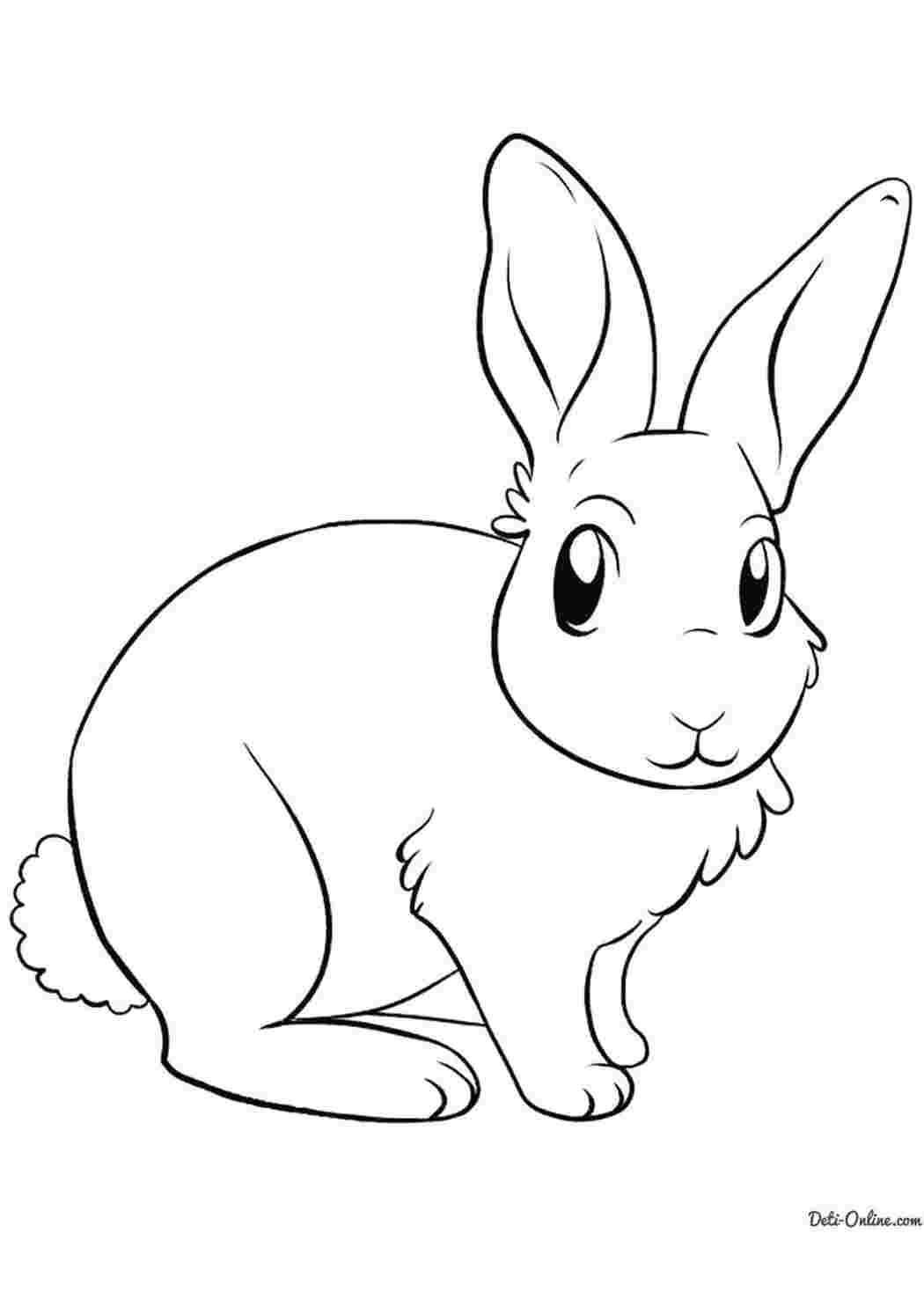 Раскраска Милий зайчик