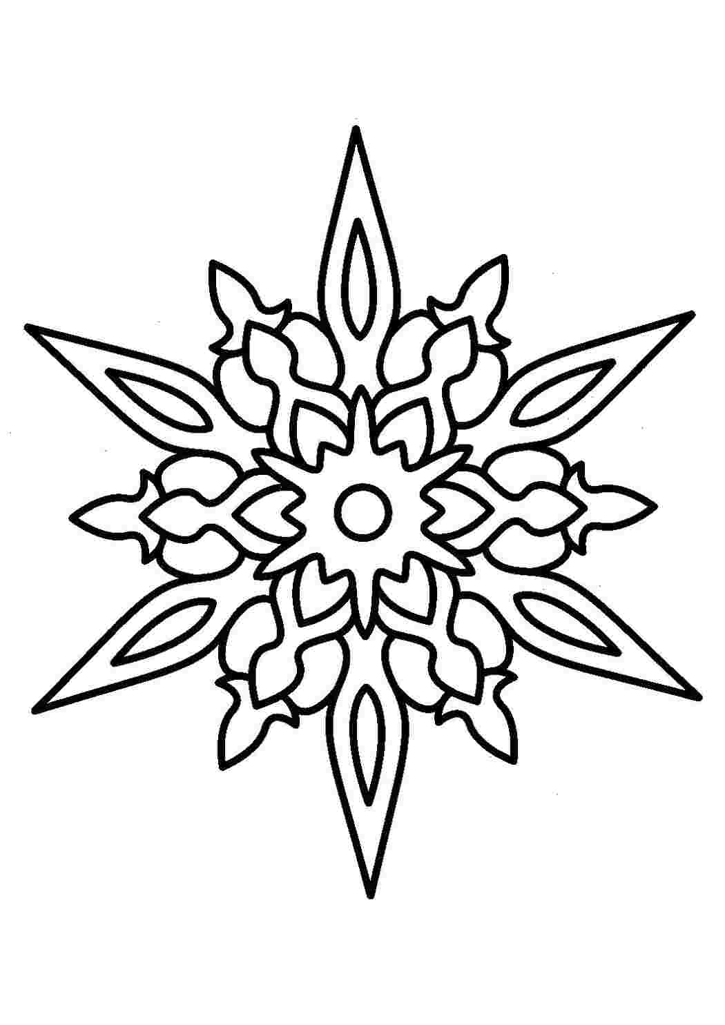 Раскраска Завантажити новорічні сніжинки Як вирізати сніжинку з паперу