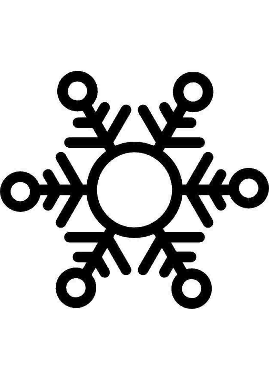 Раскраска Сніжинка
