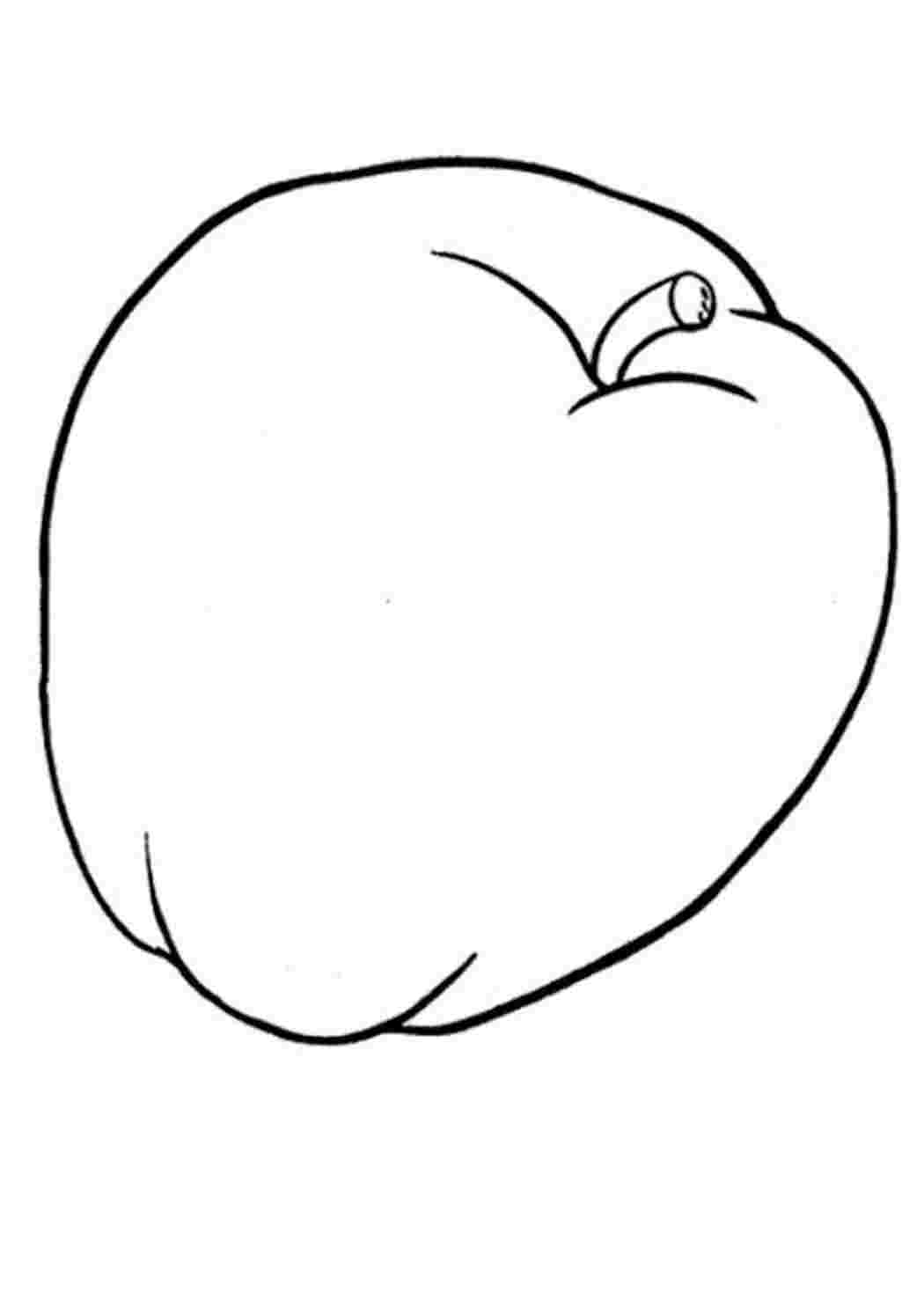 Раскраска Розфарбунки контури для вирізання фрукти для малюків контури для вирізання з паперу дітям