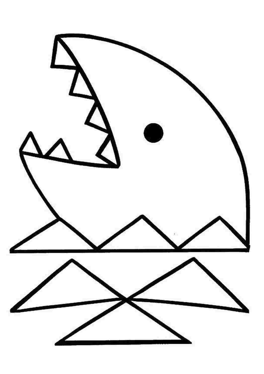 Раскраска Акулка