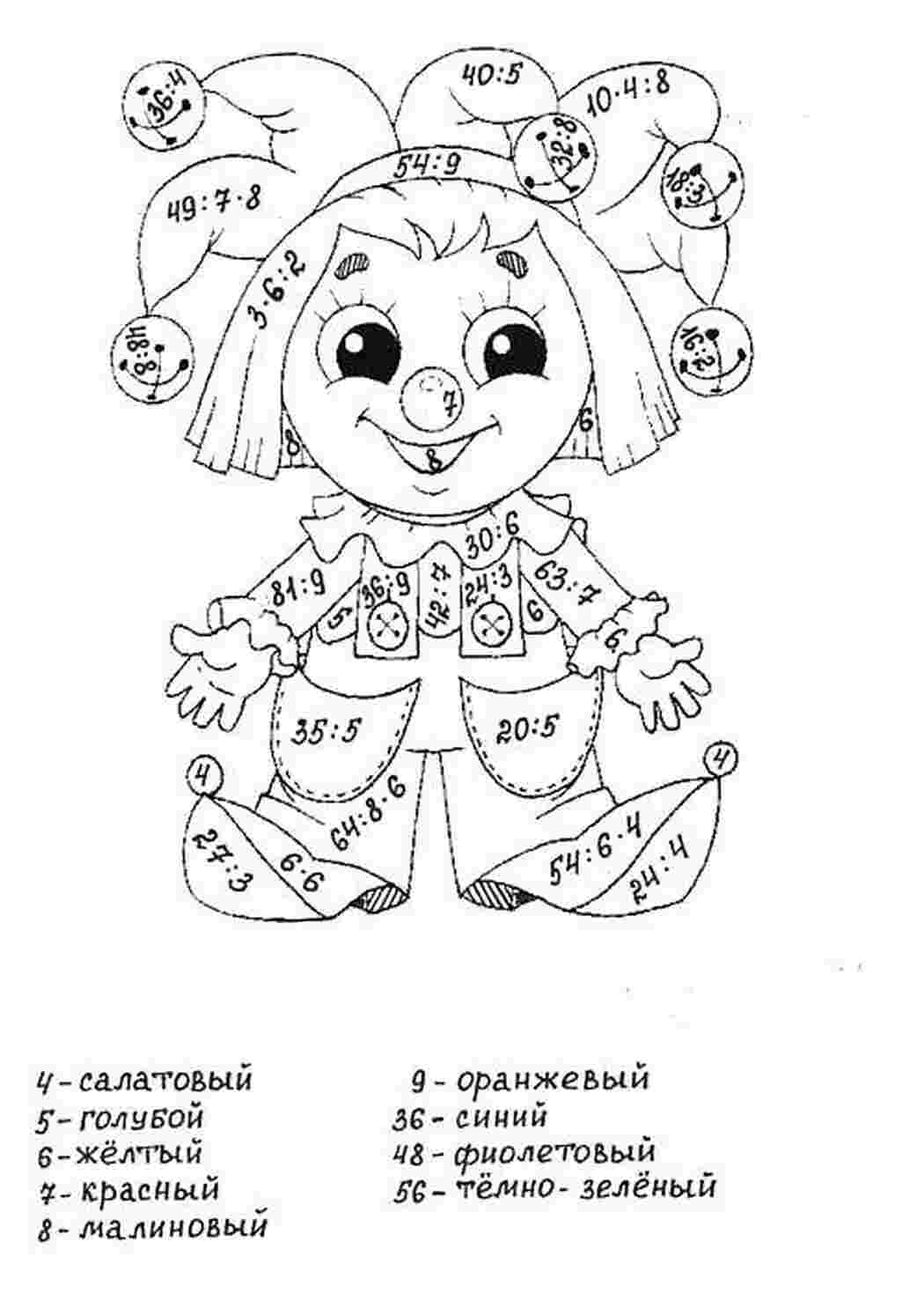 Раскраска Математика